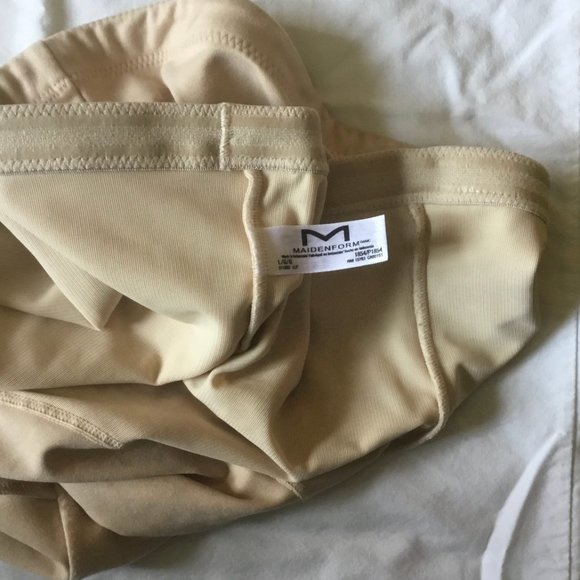 Maidenform High Waist Tummy Control Nude Brief-Sz L - Picture 6 of 8